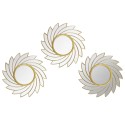 Set 3 Oglinzi Decorative de Perete, Naimeed D4620G, Auriu, Ø25x1 cm Set 3 Oglinzi Decorative de Perete, Naimeed D4620G, Auriu, Ø25x1 cm