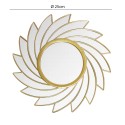 Set 3 Oglinzi Decorative de Perete, Naimeed D4620G, Auriu, Ø25x1 cm Set 3 Oglinzi Decorative de Perete, Naimeed D4620G, Auriu, Ø25x1 cm