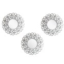 Set 3 Oglinzi Decorative de Perete, Naimeed D4621S, Arigntiu, Ø25x1 cm Set 3 Oglinzi Decorative de Perete, Naimeed D4621S, Arigntiu, Ø25x1 cm