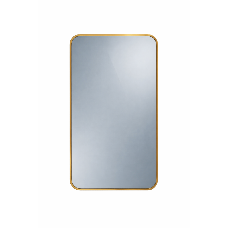 Oglinda Dreptunghiulara de Perete, Naimeed D7972, Rama din Aluminiu, 50x70cm, gold