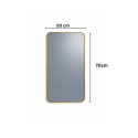 Oglinda de Perete, Naimeed D7973, Rama din Aluminiu, 50x70cm, argintiu Oglinda de Perete, Naimeed D7973, Rama din Aluminiu, 50x70cm, argintiu