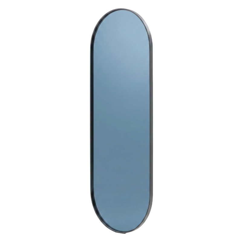 Oglinda ovala de Perete, Naimeed D7982, Rama din Aluminiu, 60x170cm, negru