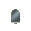 Oglinda tip arcada de Perete, Naimeed D8010, Rama din Aluminiu, 50x70cm, auriu Oglinda tip arcada de Perete, Naimeed D8010, Rama din Aluminiu, 50x70cm, auriu