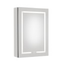 Oglinda baie cu dulap din Aluminiu, sistem iluminare LED, IP44, 50x70x15cm, D4213, Functie Dezaburire, Butoane Touch