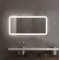 Oglinda baie, sistem iluminare LED, IP44, 100x70cm, D4230, Dezaburire, Touch, Ceas