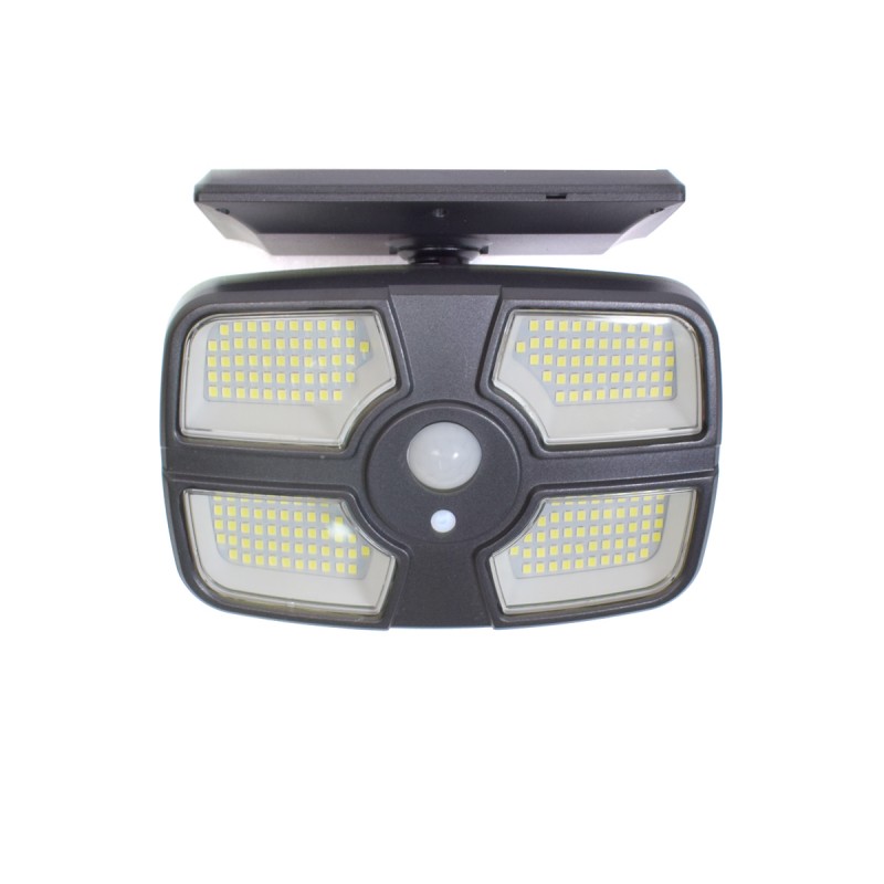 Lampa solara, cu senzor de miscare, telecomanda, lumina LED,  acumulator, Naimeed D4339, 208 LED-uri
