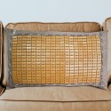 Fata de perna, model din bambus, Naimeed D4923, Maro, Broderie neagra Fata de perna, model din bambus, Naimeed D4923, Maro, Broderie neagra