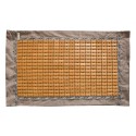 Fata de perna, model din bambus, Naimeed D4923, Maro, Broderie neagra Fata de perna, model din bambus, Naimeed D4923, Maro, Broderie neagra