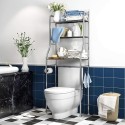 Raft de baie, 3 polite deasupra toaletei, Naimeed D4825, Inox