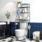 Raft de baie, 3 polite deasupra toaletei, Naimeed D4825, Inox