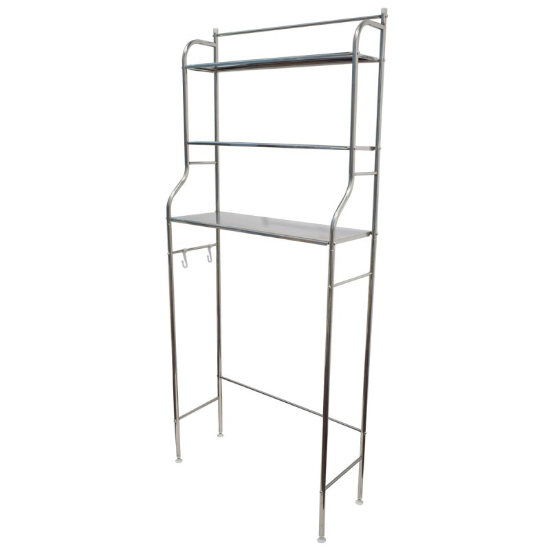 Raft de baie, 3 polite deasupra masinii de spalat, Naimeed D4826, Inox