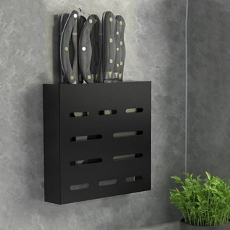 Suport metalic pentru cutite, Naimeed D4509, Negru Suport metalic pentru cutite, Naimeed D4509, Negru