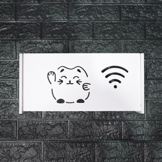 Raft suport Router Wireless, pentru mascare fire si echipament WIFI, D5540, 40*20*9.5cm Raft suport Router Wireless, pentru mascare fire si echipament WIFI, D5540, 40*20*9.5cm