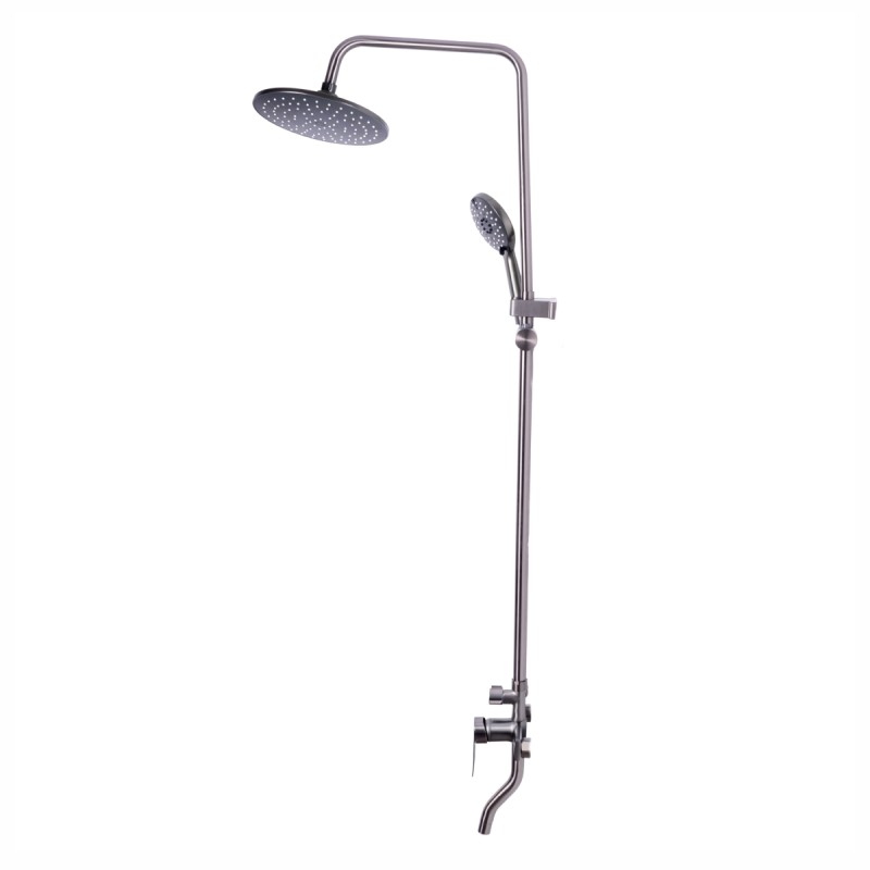 Coloana de dus, cu para fixa si para mobila, Naimeed D6136, 3 functii, otel inoxidabil, Argintiu Coloana de dus, cu para fixa si para mobila, Naimeed D6136, 3 functii, otel inoxidabil, Argintiu