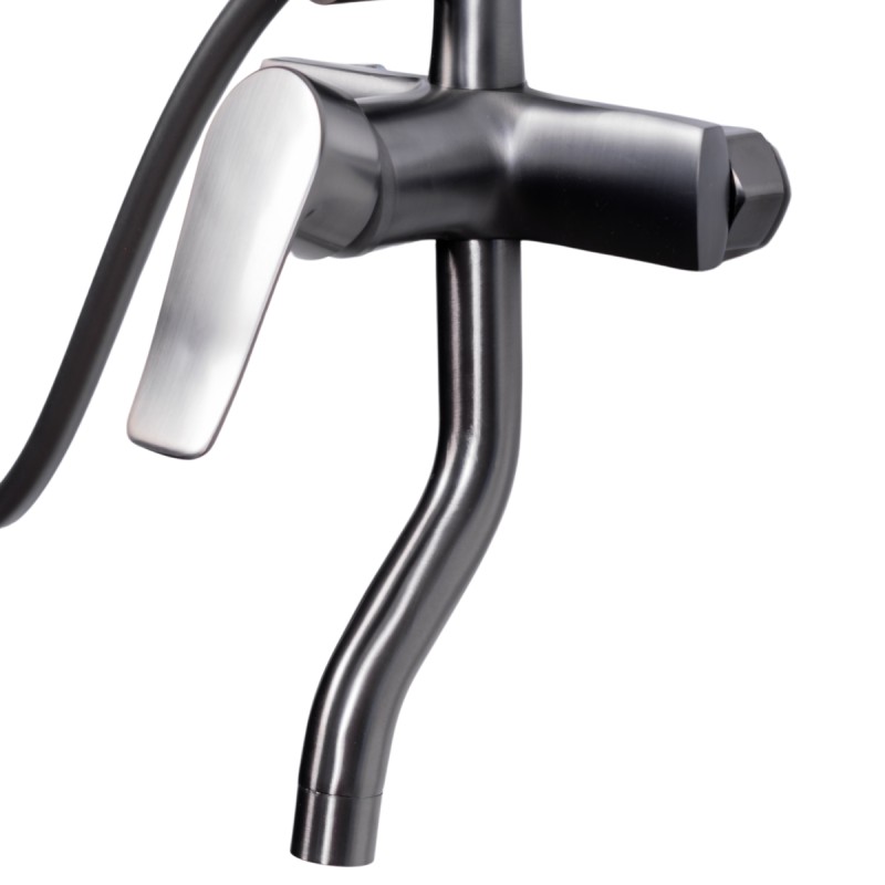 Coloana de dus, cu para fixa si para mobila, Naimeed D6136, 3 functii, otel inoxidabil, Argintiu Coloana de dus, cu para fixa si para mobila, Naimeed D6136, 3 functii, otel inoxidabil, Argintiu