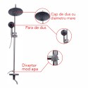 Coloana de dus, cu para fixa si para mobila, Naimeed D6136, 3 functii, otel inoxidabil, Argintiu Coloana de dus, cu para fixa si para mobila, Naimeed D6136, 3 functii, otel inoxidabil, Argintiu