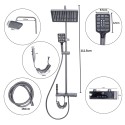 Coloana de dus, cu para fixa si para mobila, Naimeed D6138, 4 functii, otel inoxidabil, Argintiu
