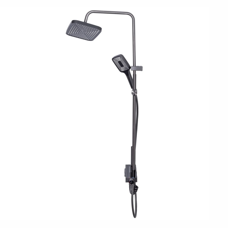 Coloana de dus, cu para fixa si para mobila, Naimeed D6138, 4 functii, otel inoxidabil, Argintiu Coloana de dus, cu para fixa si para mobila, Naimeed D6138, 4 functii, otel inoxidabil, Argintiu