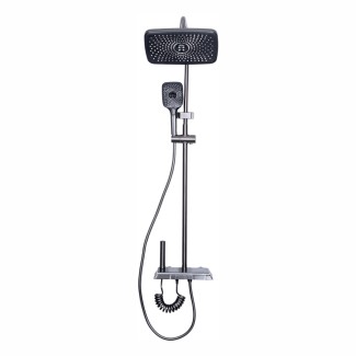 Coloana de dus, cu para fixa si para mobila, Naimeed D6143, 4 functii, otel inoxidabil, Argintiu Coloana de dus, cu para fixa si para mobila, Naimeed D6143, 4 functii, otel inoxidabil, Argintiu