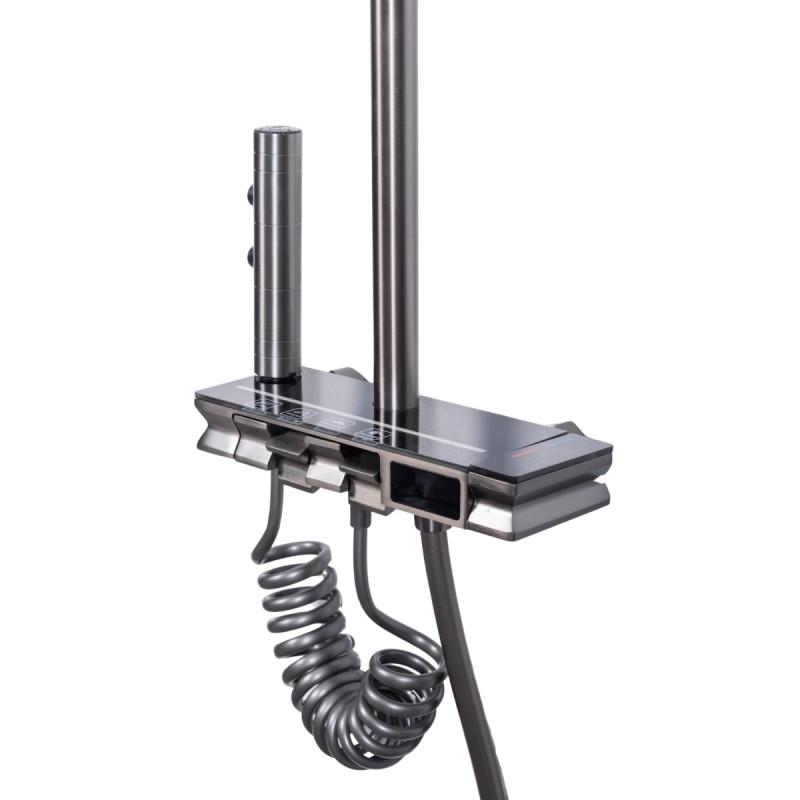 Coloana de dus, cu para fixa si para mobila, Naimeed D6158, 4 functii, otel inoxidabil, Argintiu Coloana de dus, cu para fixa si para mobila, Naimeed D6158, 4 functii, otel inoxidabil, Argintiu
