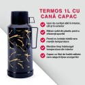 Termos, Naimeed D6416, pentru bauturi reci sau calde, Sticla si ABS, 1.8L, Negru, 160x320x135mm Termos, Naimeed D6416, pentru bauturi reci sau calde, Sticla si ABS, 1.8L, Negru, 160x320x135mm
