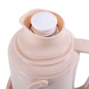 Termos, Naimeed D6420, pentru bauturi reci sau calde, Sticla si ABS, 1.2L, Crem, 120x340x170mm