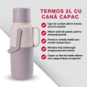 Termos, Naimeed D6421, pentru bauturi reci sau calde, Sticla si ABS, 2L, Gri, 114x400x200mm Termos, Naimeed D6421, pentru bauturi reci sau calde, Sticla si ABS, 2L, Gri, 114x400x200mm