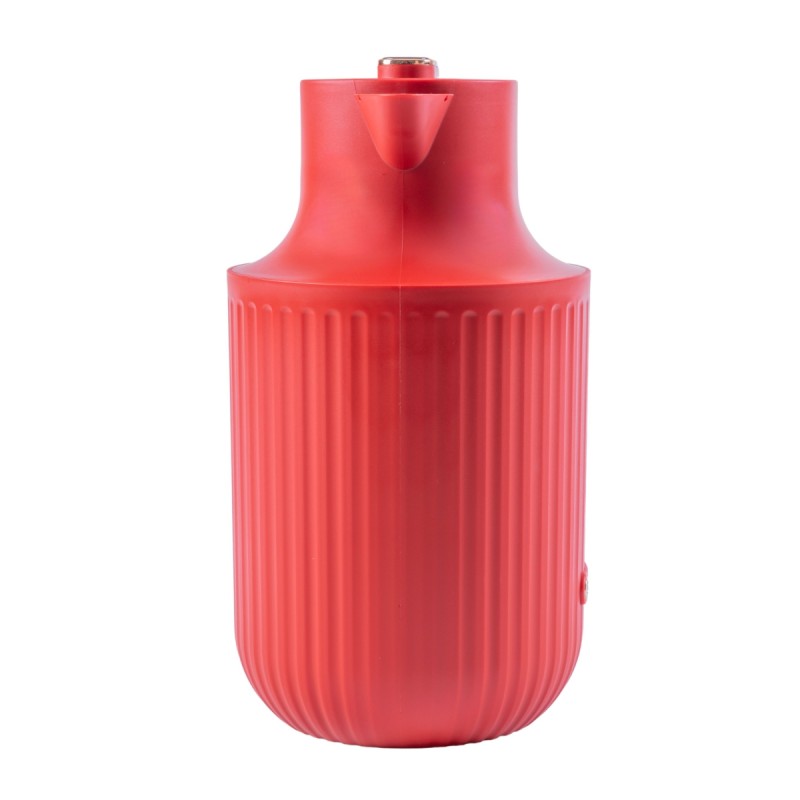 Termos, Naimeed D6436, pentru bauturi reci sau calde, Sticla si ABS, 2L, Rosu, 160x300x210mm