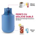 Termos, Naimeed D6438, pentru bauturi reci sau calde, Sticla si ABS, 2L, Albastru, 160x300x210mm Termos, Naimeed D6438, pentru bauturi reci sau calde, Sticla si ABS, 2L, Albastru, 160x300x210mm