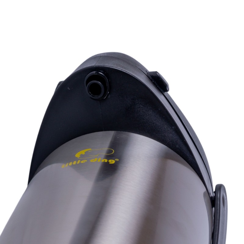 Termos, Naimeed D6441, pentru bauturi reci sau calde, Sticla, Inox, ABS, 1.7L, Gri, 140x360x180mm