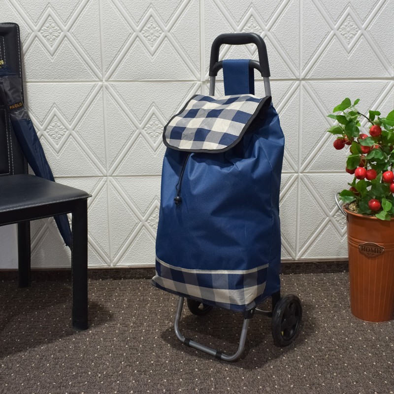 Carucior de piata pliabil, Naimeed D4941, 2 roti, 37 L, Albastru Carucior de piata pliabil, Naimeed D4941, 2 roti, 37 L, Albastru