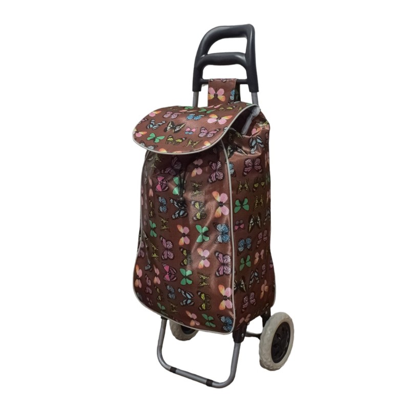 Carucior de piata pliabil, Naimeed D4944, 2 roti, 37 L, Maro Carucior de piata pliabil, Naimeed D4944, 2 roti, 37 L, Maro