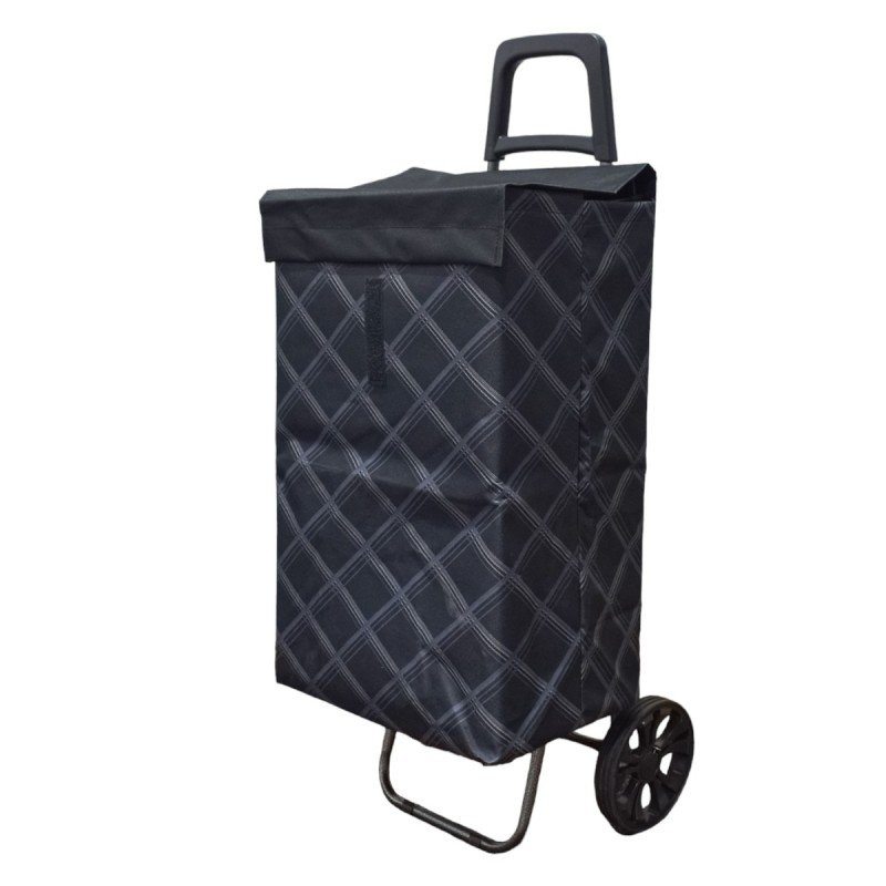 Carucior de piata pliabil, Naimeed D4946, 2 roti, 62 L, Negru/Alb Carucior de piata pliabil, Naimeed D4946, 2 roti, 62 L, Negru/Alb