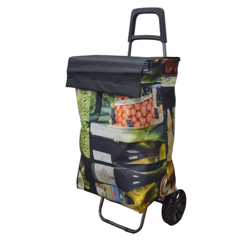 Carucior de piata pliabil, Naimeed D4946, 2 roti, 62 L, Verde Carucior de piata pliabil, Naimeed D4946, 2 roti, 62 L, Verde