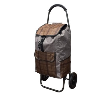 Carucior de piata pliabil, Naimeed D4947, 2 roti, 49 L, Maro Carucior de piata pliabil, Naimeed D4947, 2 roti, 49 L, Maro