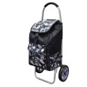 Carucior de piata pliabil, cadru din aluminiu, Naimeed D4949, 2 roti, 49 L, Negru/Albastru Carucior de piata pliabil, cadru din aluminiu, Naimeed D4949, 2 roti, 49 L, Negru/Albastru