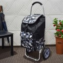 Carucior de piata pliabil, cadru din aluminiu, Naimeed D4949, 2 roti, 49 L, Negru/Albastru Carucior de piata pliabil, cadru din aluminiu, Naimeed D4949, 2 roti, 49 L, Negru/Albastru