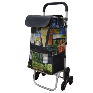 Carucior de piata pliabil, cadru din aluminiu, roti din silicon, Naimeed D4950, 6 roti, 49 L, Verde Carucior de piata pliabil, cadru din aluminiu, roti din silicon, Naimeed D4950, 6 roti, 49 L, Verde