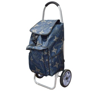 Carucior de piata pliabil, cadru din aluminiu, Naimeed D4951, 2 roti, 49 L, Albastru Carucior de piata pliabil, cadru din aluminiu, Naimeed D4951, 2 roti, 49 L, Albastru