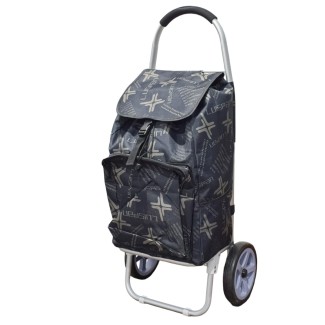 Carucior de piata pliabil, cadru din aluminiu, Naimeed D4951, 2 roti, 49 L, Negru Carucior de piata pliabil, cadru din aluminiu, Naimeed D4951, 2 roti, 49 L, Negru