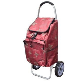 Carucior de piata pliabil, cadru din aluminiu, Naimeed D4951, 2 roti, 49 L, Rosu Carucior de piata pliabil, cadru din aluminiu, Naimeed D4951, 2 roti, 49 L, Rosu