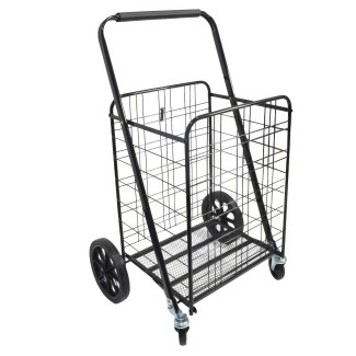 Carucior de cumparaturi pliabil, Naimeed D5677, roti silentioase, maner ergonomic, 90L, 50kg, 61x51x103cm, Negru Carucior de cumparaturi pliabil, Naimeed D5677, roti silentioase, maner ergonomic, 90L, 50kg, 61x51x103cm, Negru