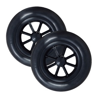 Set 2 roti carucior de piata, Naimeed Weel5, Negru Set 2 roti carucior de piata, Naimeed Weel5, Negru