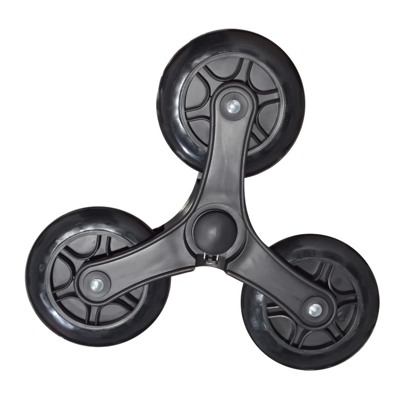 Set 2 ansambluri roti din silicon pentru carucior de piata, Naimeed Weel7, Negru