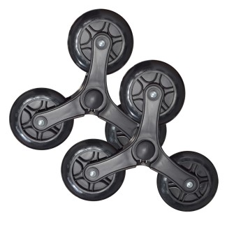 Set 2 ansambluri roti din silicon pentru carucior de piata, Naimeed Weel7, Negru Set 2 ansambluri roti din silicon pentru carucior de piata, Naimeed Weel7, Negru