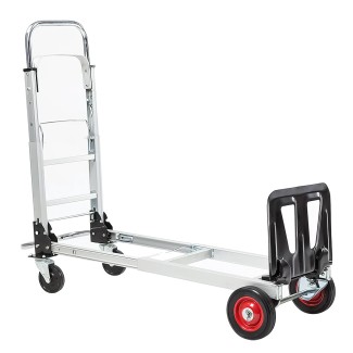 Carucior marfa cu platforma, Naimeed D5661, manevrabil in 2 pozitii, pliabil, 38x105x87cm, 100kg, Aluminiu Carucior marfa cu platforma, Naimeed D5661, manevrabil in 2 pozitii, pliabil, 38x105x87cm, 100kg, Aluminiu