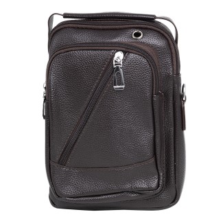 Borseta barbati, de umar, piele ecologica, Naimeed D5433, Companion, Maro inchis, 17x8x23cm Borseta barbati, de umar, piele ecologica, Naimeed D5433, Companion, Maro inchis, 17x8x23cm