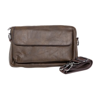 Borseta barbati, de umar, piele ecologica, Naimeed D5444, Companion, Maro inchis, 15x6x23cm Borseta barbati, de umar, piele ecologica, Naimeed D5444, Companion, Maro inchis, 15x6x23cm