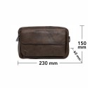 Borseta barbati, de umar, piele ecologica, Naimeed D5444, Companion, Maro inchis, 15x6x23cm Borseta barbati, de umar, piele ecologica, Naimeed D5444, Companion, Maro inchis, 15x6x23cm