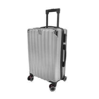 Troler voiaj, Naimeed D5389S, 4 roti duble 360 grade, ABS, inchidere cifru, Argintiu, 38x23x60cm Troler voiaj, Naimeed D5389S, 4 roti duble 360 grade, ABS, inchidere cifru, Argintiu, 38x23x60cm